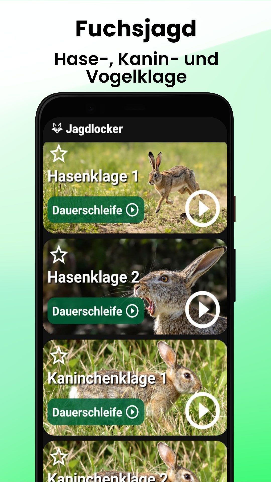 Jagdlocker App - Rehbock-Blattjagd