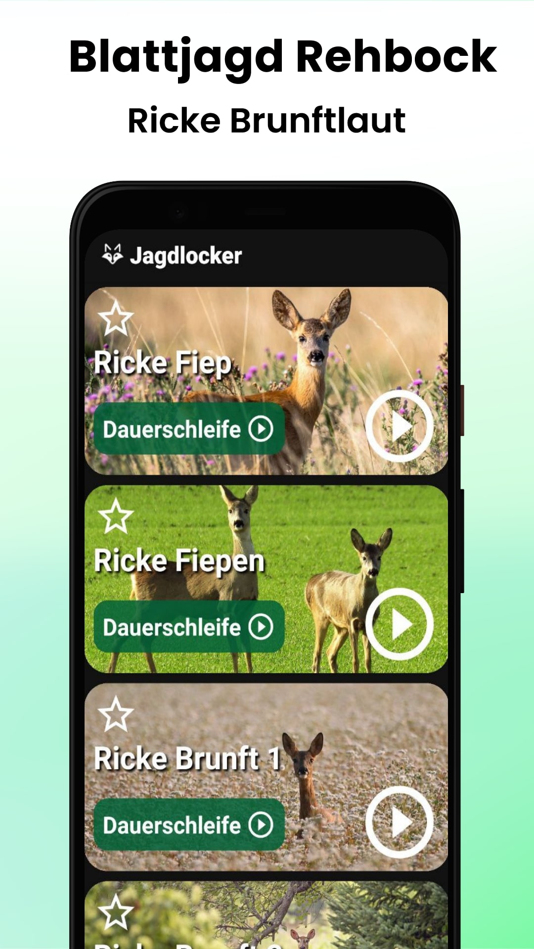 Jagdlocker App - Fuchs-Lockjagd